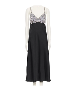 Valentino Embellished V-Neck Sleeveless Dress