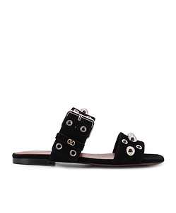 Valentino NellcÔTe Buckled Slide Sandals