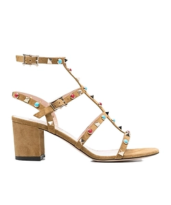 Valentino Garavani Rockstud Buckle Detailed Sandals