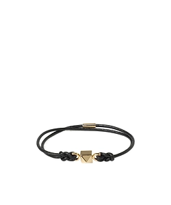 Valentino Garavani Rockstud Logo Engraved Bracelet