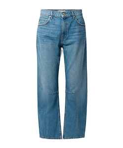 High-Waisted Logo Jeans