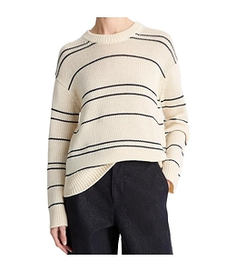 Striped Crew-Neck Sweater