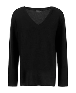 V-Neck Ribbed Sweater