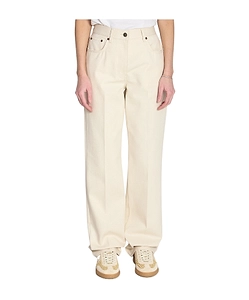 Valentino	Logo Patch Straight Leg Jeans