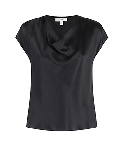 Vince Satin Cowl-Neck Blouse