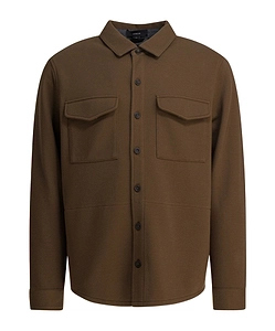 Vince Double-Knit Overshirt Jacket