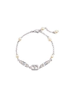 Valentino Ovalette Embellished Bracelet