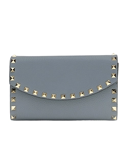 Valentino Garavani Rockstud Foldover Top Wallet