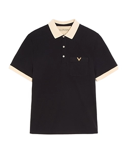 Valentino Vgold Short-Sleeved Polo Shirt