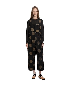 Black Patterned Jumpsuit