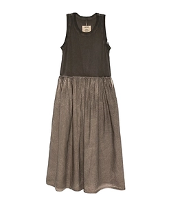 Draped Sleeveless Midi Dress