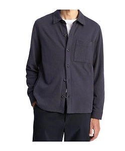 Vince Sueded Cotton Overshirt Jacket