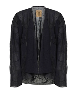 Long-Sleeved Knitted Cardigan