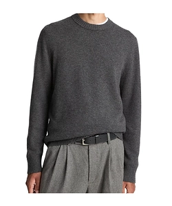 Wool-Cashmere Crew Neck Sweater