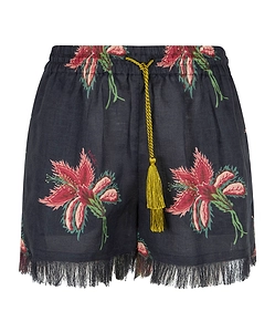 Valentino	Tassel Detailed Fringed Hem Shorts