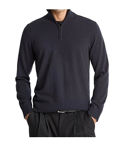 Vince Half Zip Cashmere Knitted Sweater