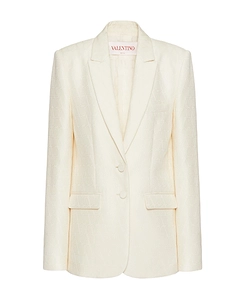 Valentino Toile Iconographe Straight Hem Blazer