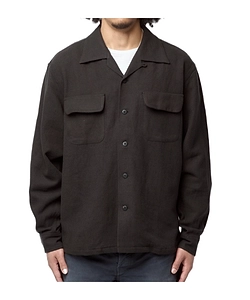 Patch-Pocket Wool Overshirt