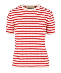 Valentino Striped Crewneck Jumper