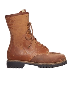 Leather Lace-Up Boots