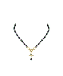 Vivienne Westwood Aleksa Orb Drop Pendant Necklace
