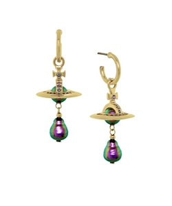 Vivienne Westwood Orb Pendant Embellished Drop Earrings
