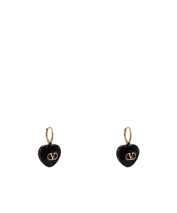 Valentino Coeur Royal Heart-Shaped Earrings