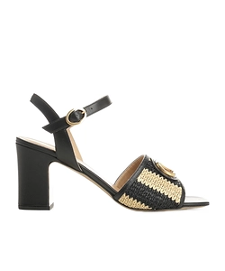 Valentino Vlogo Crochet Heeled Sandals