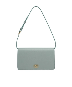 Valentino Vlogo Plaque Foldover Top Mini Shoulder Bag