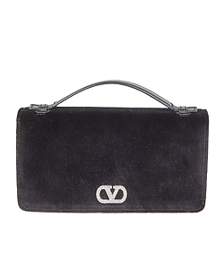 Valentino	Vlogo Embellished Foldover Top Mini Tote Bag