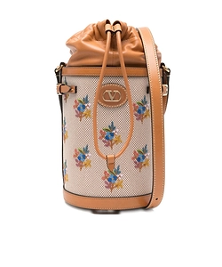 Valentino Vlogo Signature Drawstring Bucket Bag