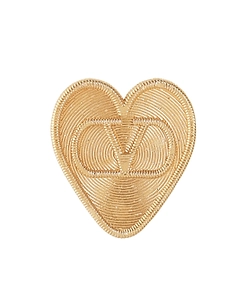 Valentino	Vlogo Signature Heart-Shaped Brooch
