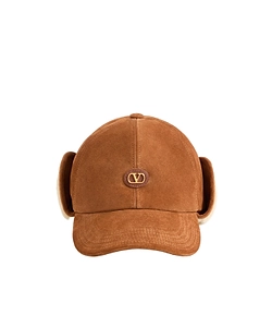 Valentino Vlogo Signature Ear Flaps Baseball Cap