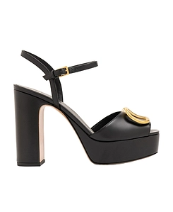 Valentino Vlogo Signature Open Toe Platform Sandals