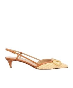 Valentino Vlogo Signature Slingback Pumps