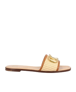 Valentino Vlogo Signature Slip-On Sandals