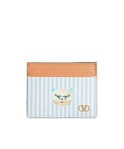 Valentino Vlogo Signature Striped Wallet