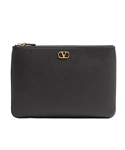Valentino Vlogo Signature Zip-Up Clutch Bag