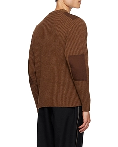 Rib Knitted Long-Sleeved Sweater