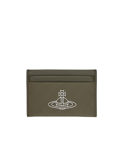 Checkered Embossed Leather Card Holder