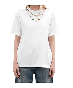 Undercover Necklace Printed Short Sleeved T-Shirt