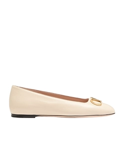 Valentino Vlogo Signature Slip-On Ballet Flats