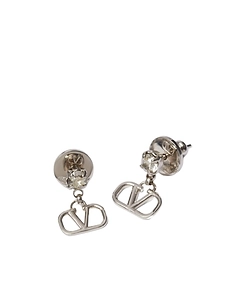 Vlogo Signature Earrings In Metal And Swarovski® Crystals