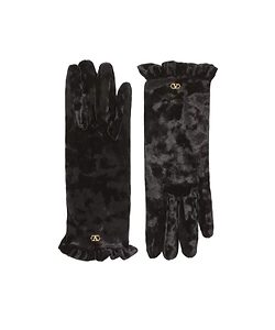 Vlogo-Signature Ruffled Gloves