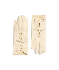 Vlogo Signature Nappa Leather Gloves With Bows