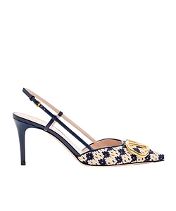 Valentino Vlogo Signature Slingback Pumps