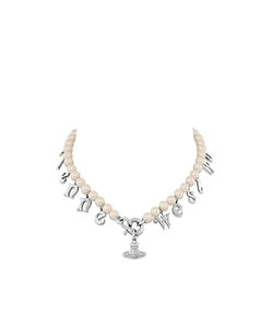 Vivienne Westwood Leanne Logo Charm Necklace