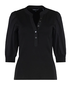 Veronica Beard Coralee Puff-Sleeved Top
