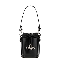 Vivienne Westwood Logo Plaque Chain Linked Bucket Bag