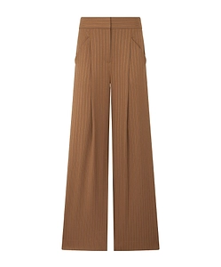 Veronica Beard Rimini Pinstriped Wide-Leg Pants